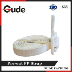 Durable 1/2" Embossed White Pre-Cut PP Strapping for Packaging for Logistics - Image 2