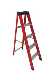Folding Fiberglass Stairs with Red Color MOQ 200 PCS Height 120cm Weight 5.8kgs Loading 150kg Thickness 1.4mm Max Load 150 - Image 1