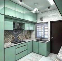 SS U Shape Modular Kitchen, Warranty: 1-5 Years Material SS Warranty 1-5 Years Kitchen Shape U Shape Modular Kitchen Designs/Styles - SKY Interiors