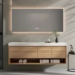 China High Quality Customized Size Multi Function LED Three Color Bathroom Smart Mirror - Image 4