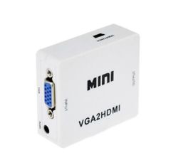 CBR TSS Mini VGA 2 HDMI Converter, Male Brand CBR Color White Weight 99 gm Material ABS Warrenty 2 Years Converter type - Image 4