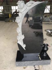 Tombstone Rounding Hs Code Black Granite Vases for Monument Tombstone Headstone Shape Vases Color ...