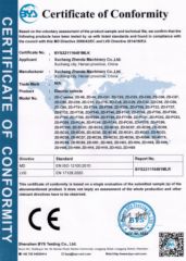CE certification certificate of Xuchang Zhenda Machinery Co., Ltd. – certificate photo, supplier certificates section