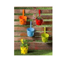 Attractive design metal planter pot flower design wall hanging hanger stand customized size metal flower pot - Image 2