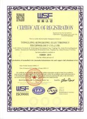 ISO certificate from SWAN Wire Engineering