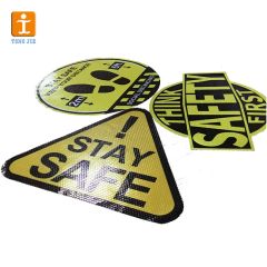 China Factory Safety Signs Reflective Sticker Printing Trademark OEM Origin Shanghai Uage Shop Windows Feature - Image 2