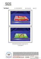 SGS certificate from Tai an City Best Packaging Materials Co., Ltd.