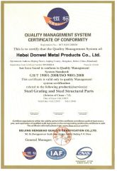 6 certificate from Hebei Donwel Metal Products CO., LTD