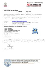 Bureau Veritas No: MIC-ASR1831053 certificate from Wenzhou Xiangying Reflective Materials Science Technology Co., Ltd.