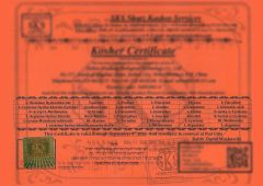 Kosher Certificate certificate from Guangzhou Zio Chemical Co., Ltd.