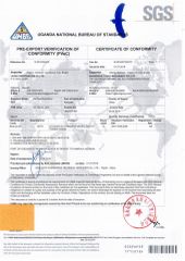 PVOC Certificate certificate from SHANDONG TAVOL MACHINERY CO., LTD.