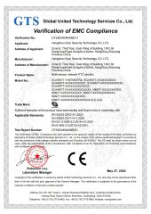 GTS certificate from HANGZHOU SOAR SECURITY TECHNOLOGY CO., LTD.
