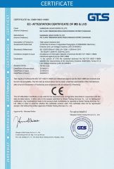 CE certificate from Zhengzhou Lesho Door Co., Ltd.