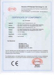 CE certificate from Shenzhen Layson Optoelectronics Co., Ltd.