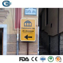Huasheng Custom Size and Shape High Utility Function Convenient Usage Lights Directional Solar Traffic Road Sign Board Arrow Sign - Image 6