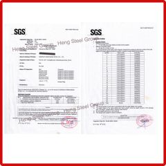 SGS for Galvalume Coil certificate of Qingdao Hengcheng Steel Co., Ltd. – certificate photo, supplier certificates section