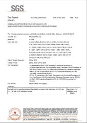 2020 REACH Report certificate from Plenty Harvest Manufacturing Limited