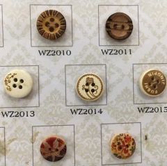 Imitation Wood Button for Shirt - Image 5