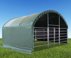 20FT X 20FT X 12FT LIVESTOCK SHELTER (GREEN) - Image 2