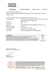 SGS Test report 1 certificate from Fuqing Shengde Plastic & Rubber Products Co., Ltd.