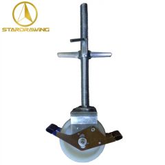 Stardrawing 6 8 Inch Quick Install Adjustable Threaded Stem Scaffolding Castor Wheels - Image 2