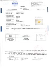 SGS certificate from Taizhou City Florid Powder Coating Co., Ltd.