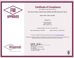 FM CERTIFICATE certificate from HENAN CONDOR MACHINERY IMP.& EXP. CO., LTD