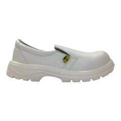 ESD Industrial White Microfiber PU Anti-Static Anti-Smash Anti-Puncture Safety Shoes Worker (SE-3017) - Shenzhen Selen Clean Tech Co., Ltd.