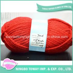 Hand Knitting Super Wash Red Acrylic Knitting Yarn Key Yarn Life Long Life Trademark Toway Size Customized Technics Knitted - Image 1