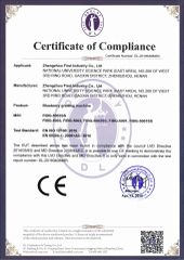 Blueberry grader CE certificate from Zhengzhou First Industry Co., Ltd.