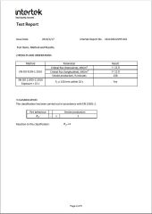 Intertek Fire resistant WPC Decking certificate of Zhejiang New Insight Wood Composite Co., Ltd – certificate photo, supplier certificates section