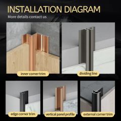 Tile Accessories Metal Aluminum Ceramic Corners Tile Trim - Image 5