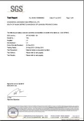SGS ROHS certificate from Changzhou Longxiang Gas Spring Co., Ltd.