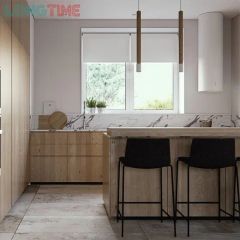 Custom High End Modern Lacquer Simple Modular Interior Designs Flat Pack Kitchen Cabinet - Image 6