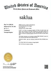 Certificate certificate from Wenzhou SGL Auto Parts Co., Ltd.