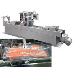Full Automatic Vacuum Stretch Film Packing Machine Thermoforming Machine Meat Sausage - Image 3