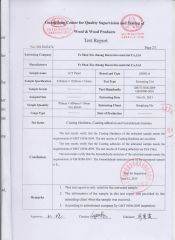 Scratch Proof LCT Board Test Report page 1 certificate from GUANGDONG XIN CHUANG NEW MATERIAL TECHNOLOGY CO., LTD.