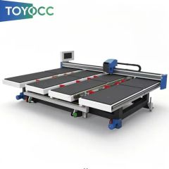 PLC - Controlled Glass Sheet Cutter Origin China Trademark toyocc Control System PLC HS Code 8428909090 Specification - Image 1
