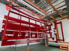 Compact Paint Spray Booth with Exhaust System for Laboratory Testing Use - Image 2