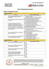 SUPPLIER ASSESSMENT REPORT certificate from Ningbo Haida Plastic Machinery Co., Ltd.
