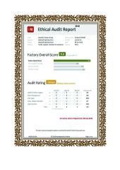Ethical Audit certificate from Xiamen Years Trading Co., LTD.