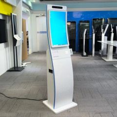 23.6 Inch Multi-Touch Function Curved Kiosk Vertical Design Self Service Kiosks - Image 2