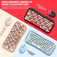 Keyboard Mouse Set Top Seller Clavier Teclado Game Keyboard and Mouse Combo Set 84keys - Image 3