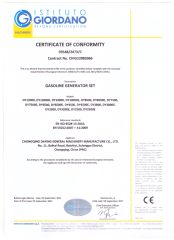CE certificate certificate of Chongqing Daying General Machinery Manufacture Co., Ltd. – certificate photo, supplier certificates section