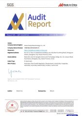SGS Audit Report of our company certificate from Henan Mudy Biotechnology Co., Ltd.