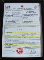 Tavol CE Certificate certificate from SHANDONG TAVOL MACHINERY CO., LTD.