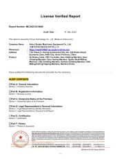 SGS certificate from Anhui Snalpo Machinery Equipment Co., Ltd.