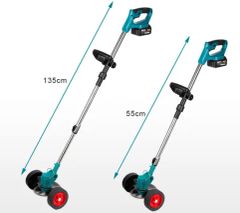 Lithium Ion Lawn Mower Small Household Multifunctional Folding Lawn Mower Wireless - Image 4