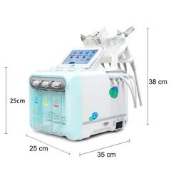 Hot Selling Facial Cleansing Microdermabrasion Machine Oxygen Hydro Microdermabrasion Facial Machine 6 in 1 H2O2 Facial Machine - Image 5