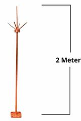 Copper Lightning Arresters Brand GTP Warranty Yes Length 2 Meter Material Copper Rated Voltage 9 kV Certification CPRI Arrester Type - Image 1